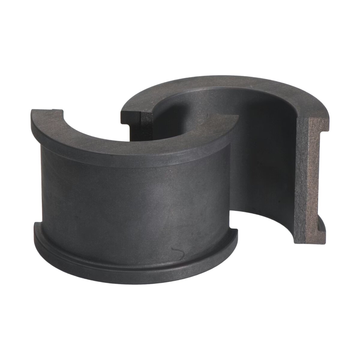 3D render of a split carbon-graphite bearing
