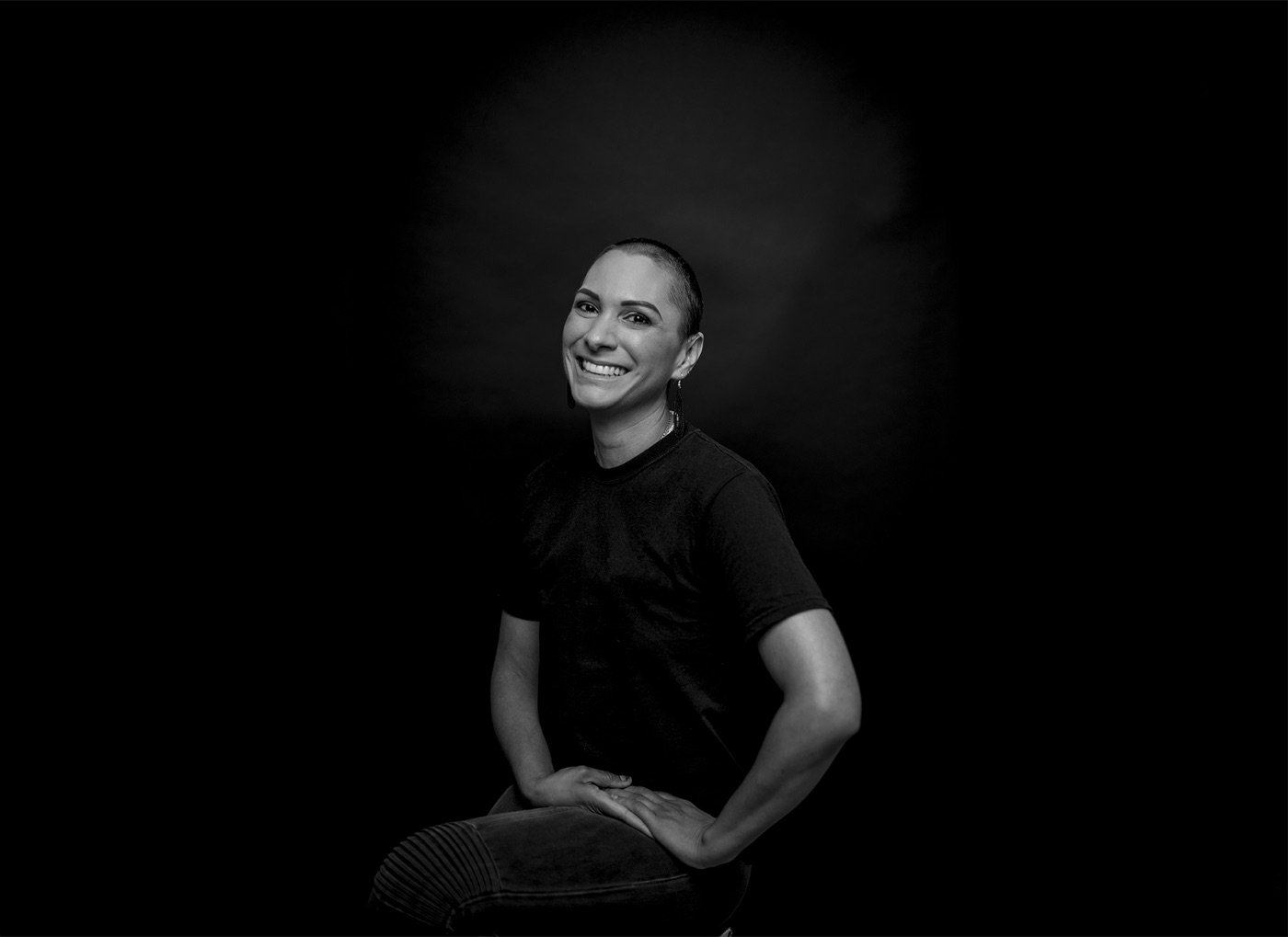 Portrait of a breast cancer survivor