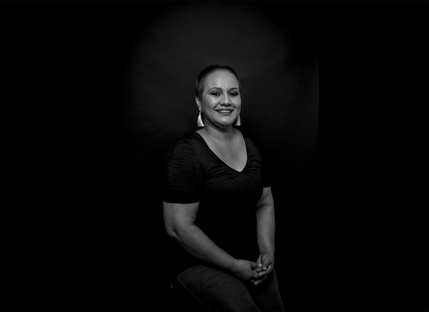Portrait of a breast cancer survivor