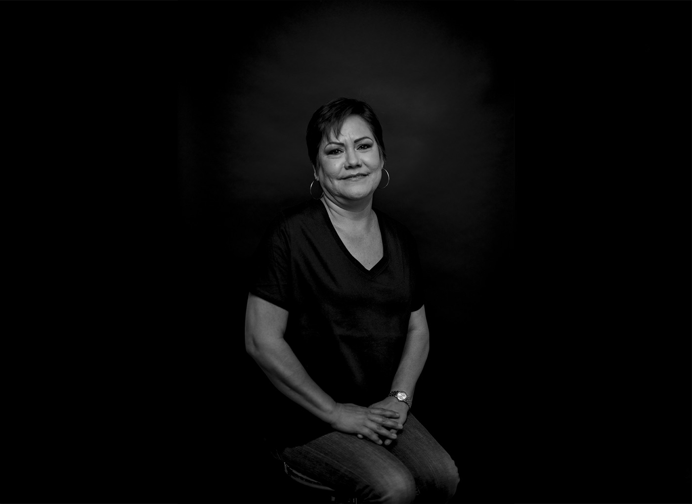 Portrait of a breast cancer survivor