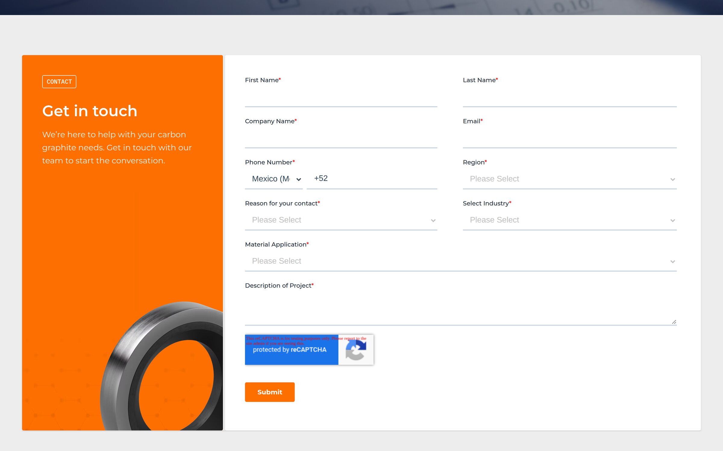Metcar contact form, connected to HubSpot